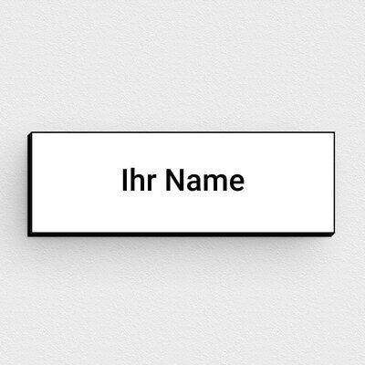 Graviertes Kunststoffschild 20x100mm